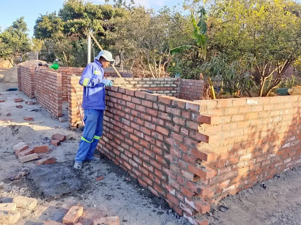 Roof-Level Masonry Progress – project view 2